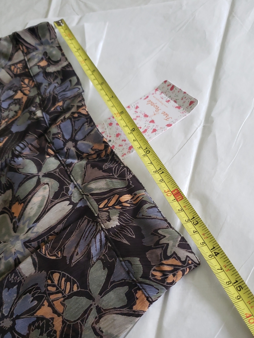 Free People New Skirt AROUND THE WORLD Printed Ruffled Women's Sz 8 🎉HP🎉 - Picture 12 of 16